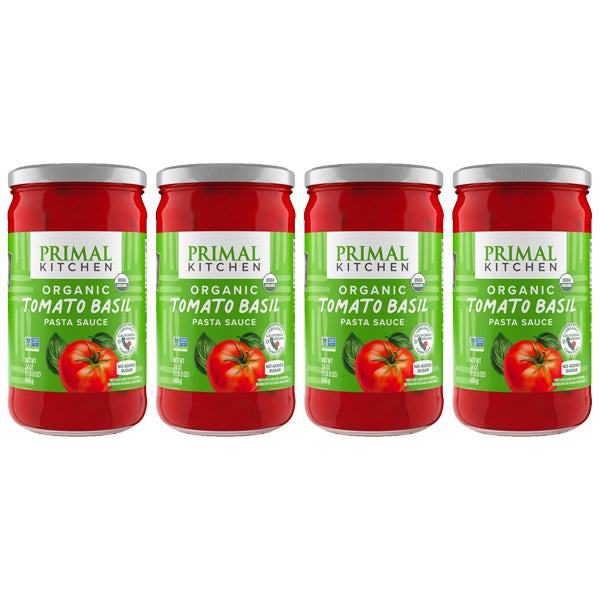 4 Pack - Primal Kitchen Tomato Basil Marinara Sauce 24oz Primal Kitchen